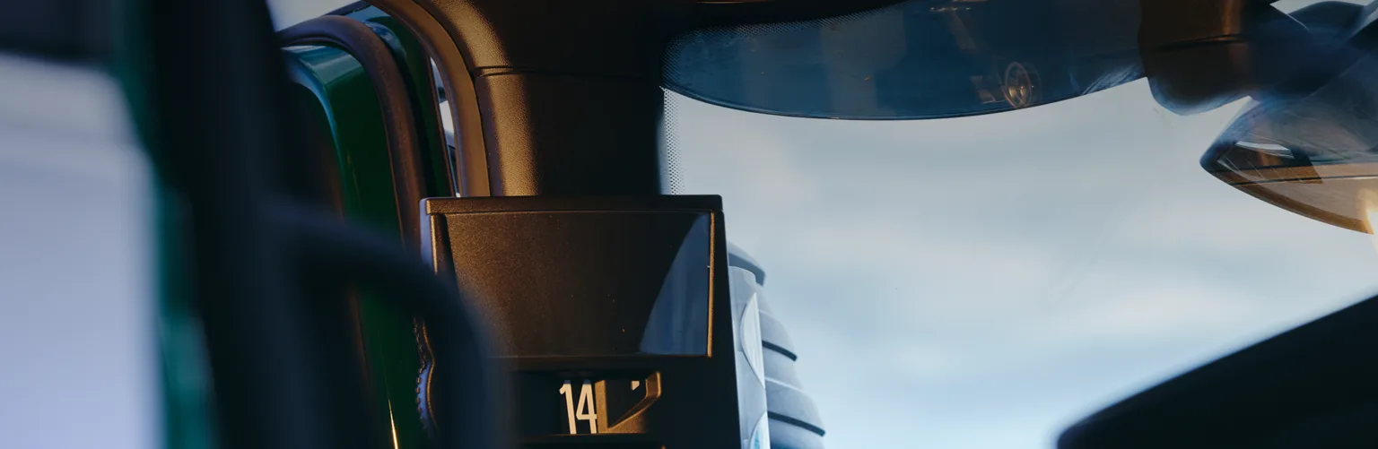 Monitor inside a truck