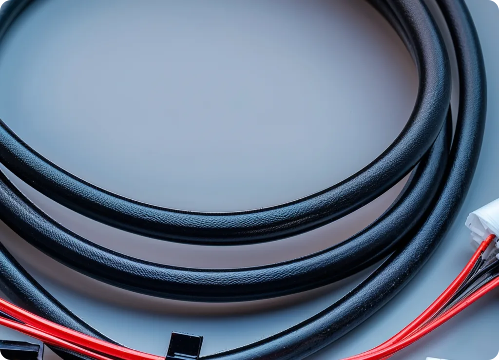 Close up shot of cables