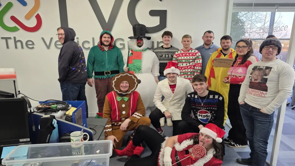 Group photo of employees at TVG