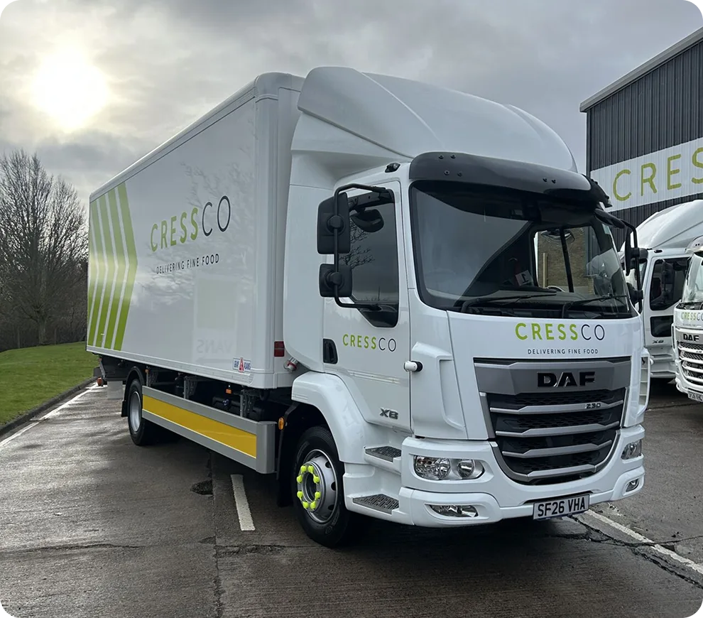 Truck in parking lot from The Cress Company